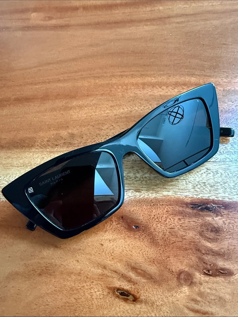 Saint Laurent Black Cat-Eye Sunglasses SL276
